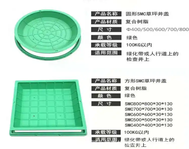 豆河镇树脂复合种植井盖展示